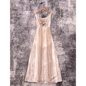 Travis Mathew Dress Small Womens City To Shore Tie Front Maxi Brazilian Sand